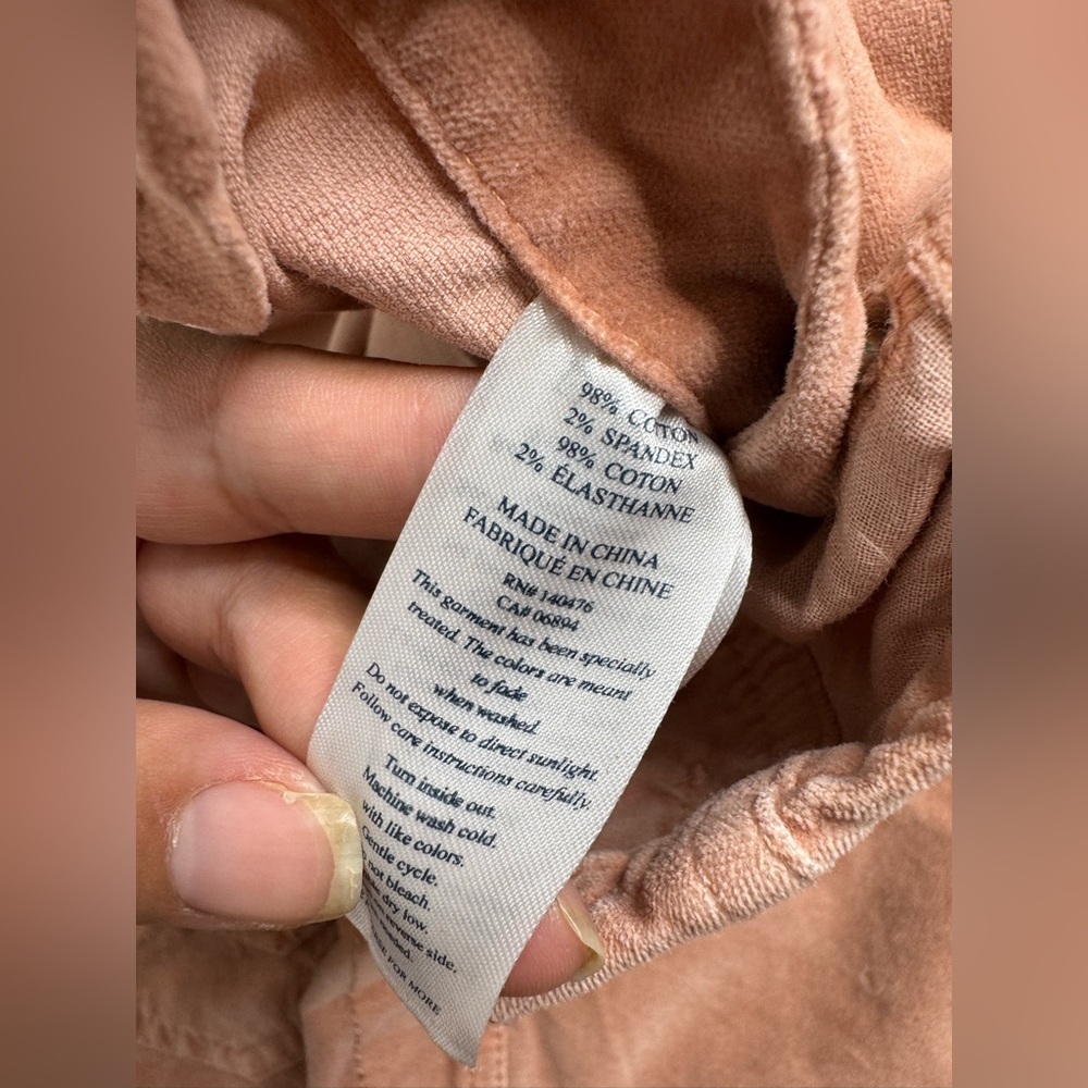 Faherty Kerry Twill Overalls Organic Cotton Pockets - Picture 8 of 11